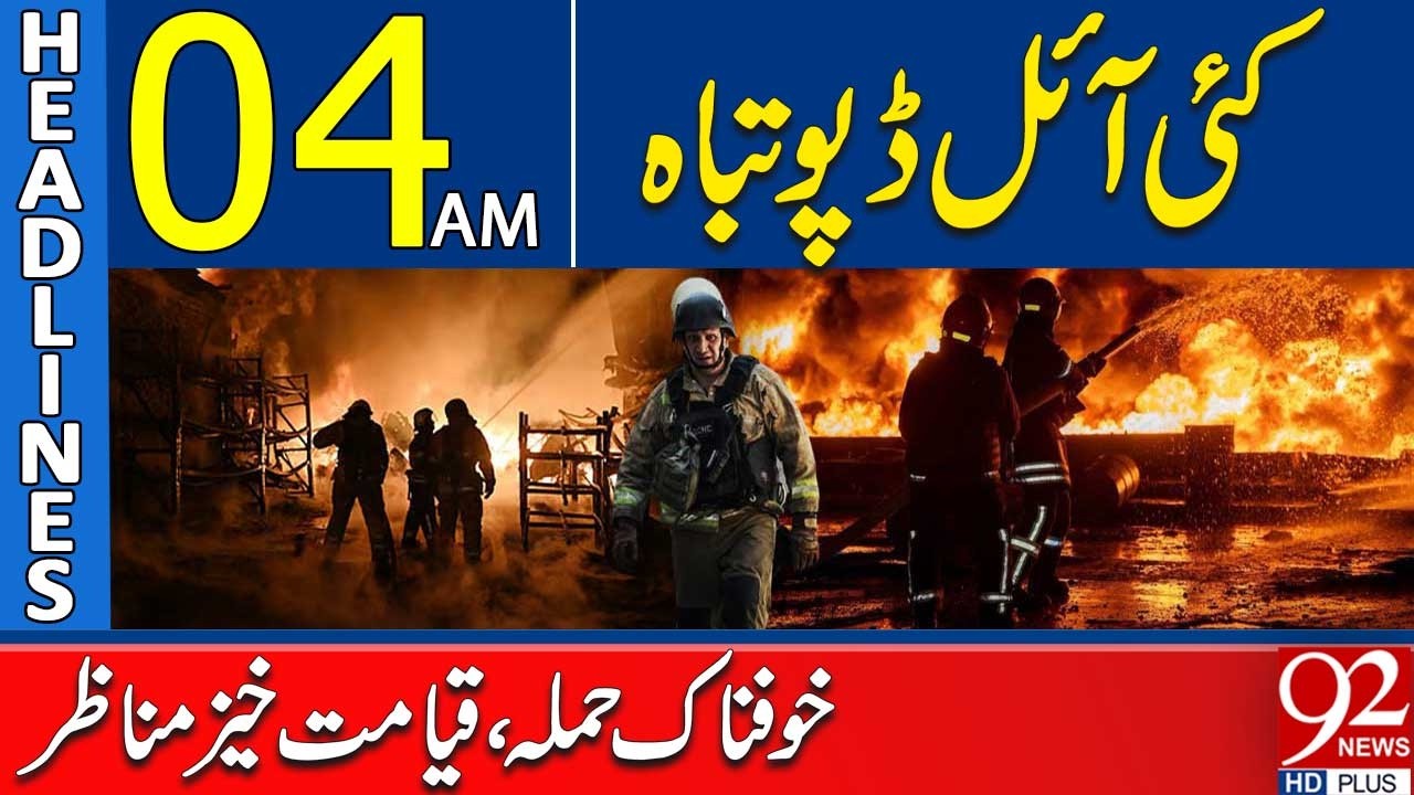 Massive Attack Destroys Multiple Oil Depots | 04AM Headlines | 92 News HD