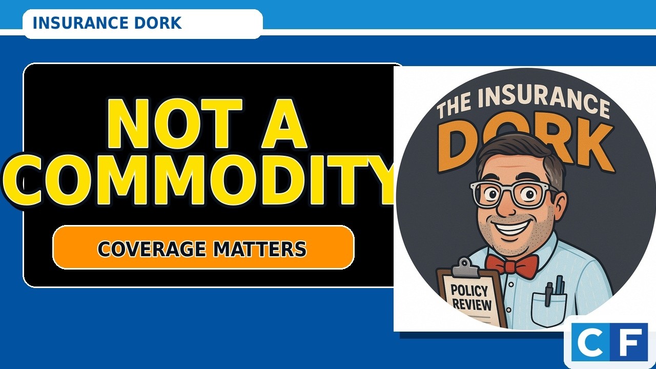 Insurance is NOT a Commodity