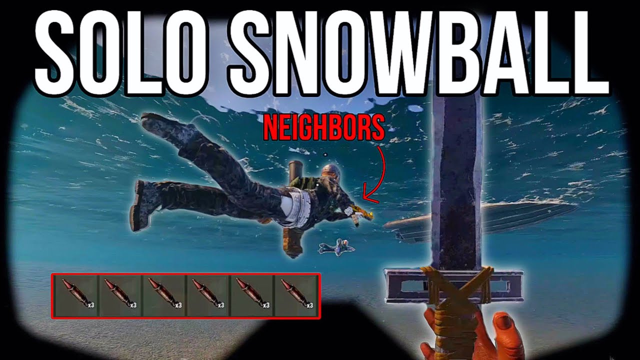 I Stole Rockets off my Neighbors (Solo Snowball) - Rust Console