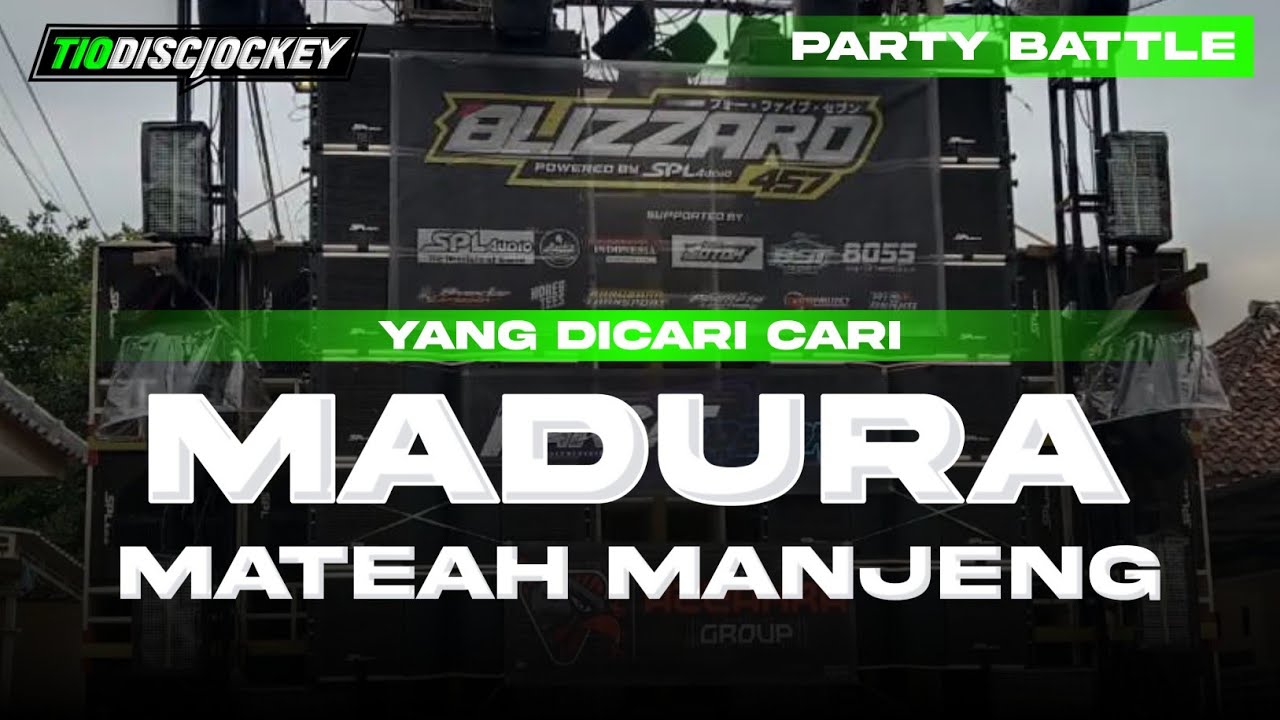 DJ MATEAH MANJENG MADURA VIRAL TIKTOK BASS BATTLE KARNAVAL - TIO DISCJOCKEY