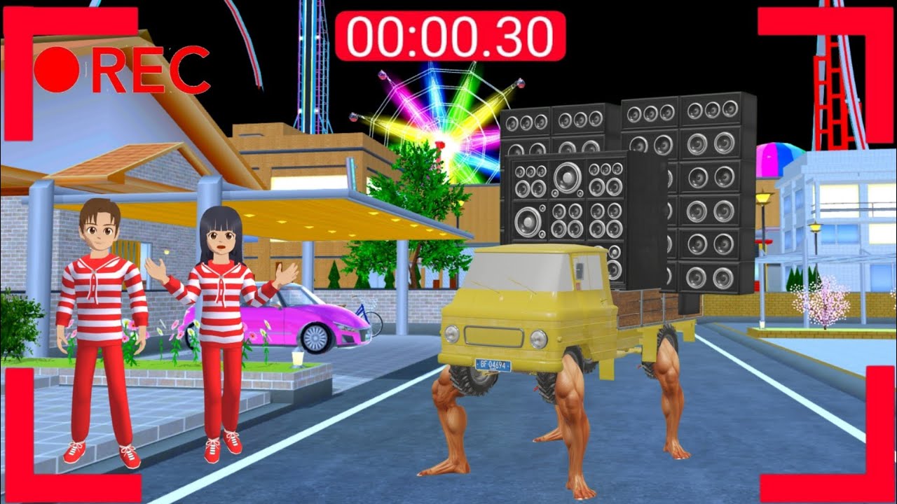 Yuta Mio Panik Merekam CCTV Anomali Truck Sound Horeg Menyerang Kota Sakura😱😥| Sakura Simulator 