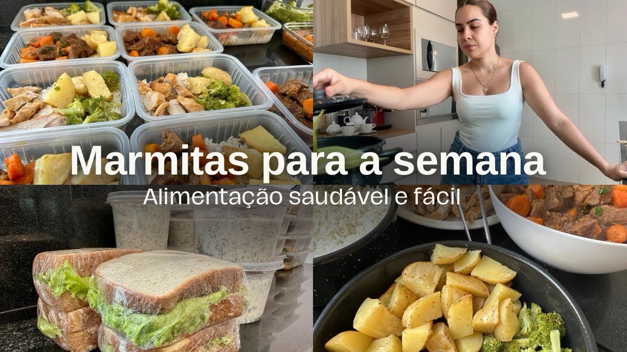 MARMITAS PARA A SEMANA| duas opções saudáveis e deliciosas e sem congelar.