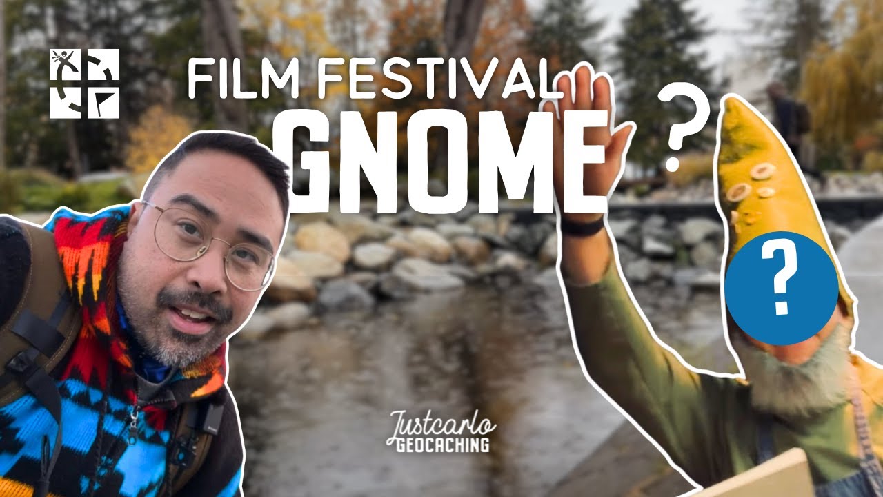 A Gnome Showed Up at GIFF 2025 | Geocaching Richmond BC