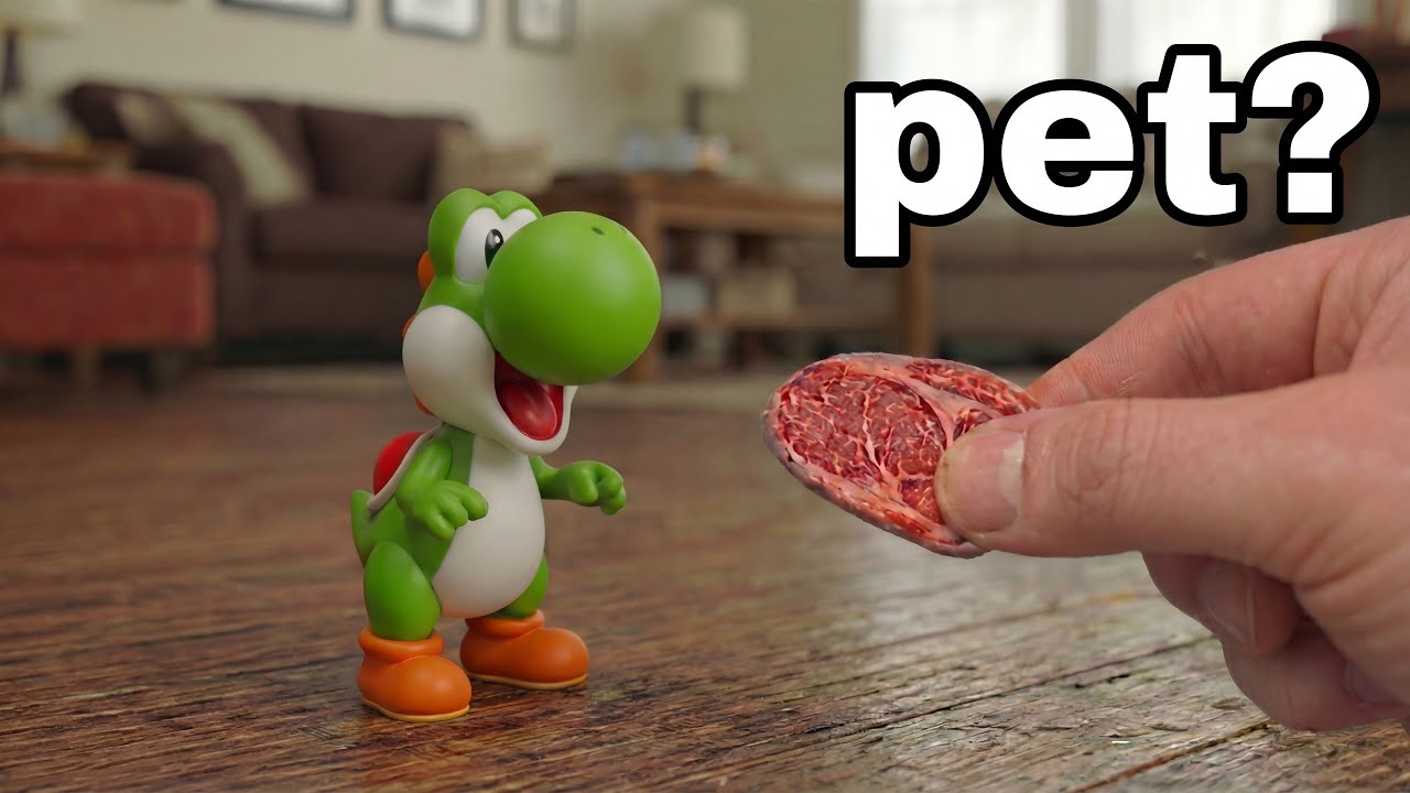 I Simulated Yoshi In Real Life (The Super Mario Galaxy - Yoshi First Look)