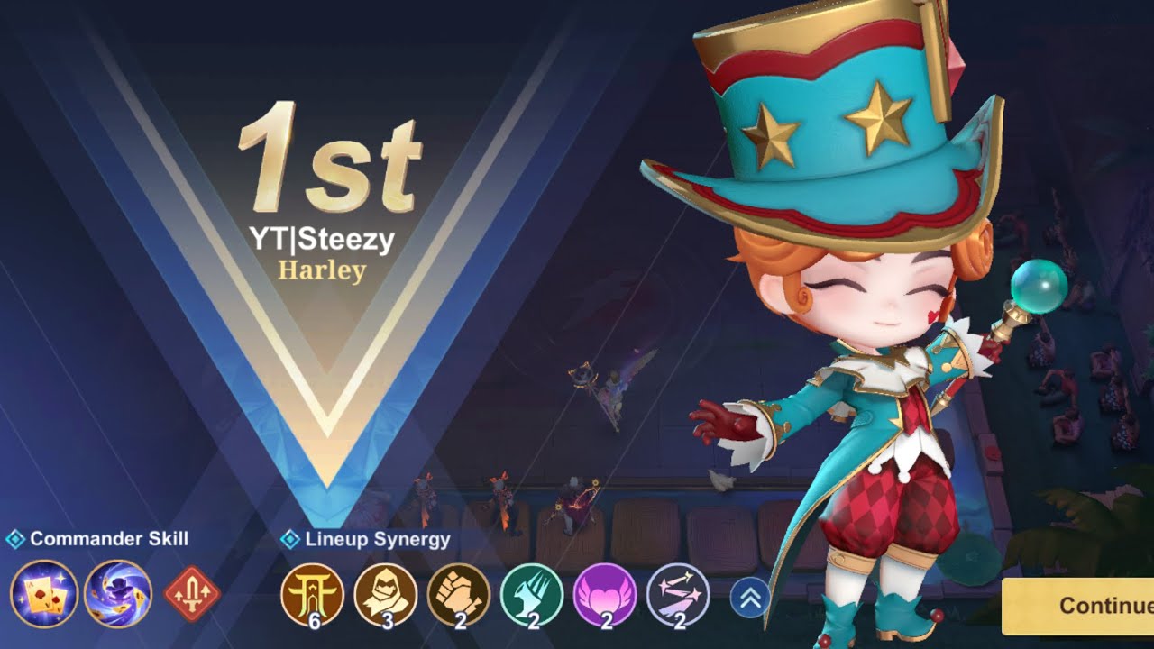 Harley with too much legendaries! | Magic chess GoGo commander harley