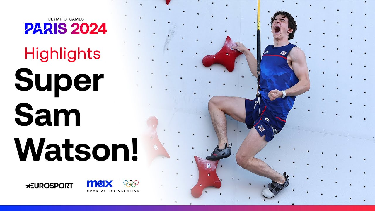 Sam Watson DESTROYS Speed Climbing World Record! 🤯 | #Paris2024 #Olympics