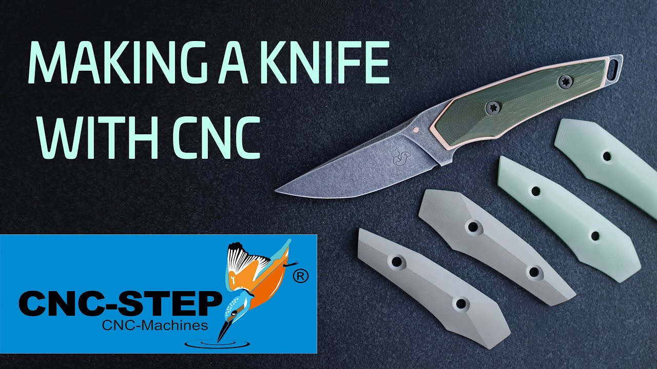How to make a knife with CNC - 3D machining handle material