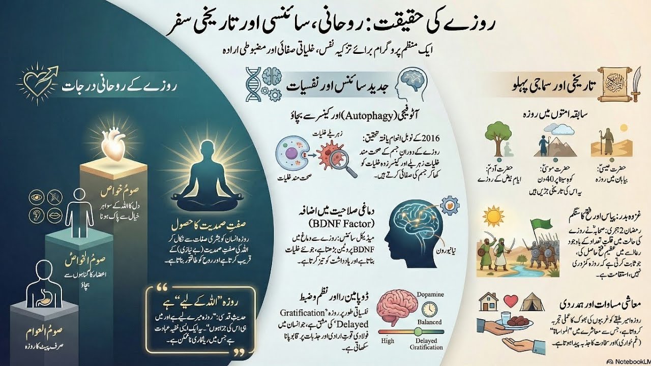 روزے کی حقیقت - تاریخ، تصوف اور سائنس کے آئینے میں