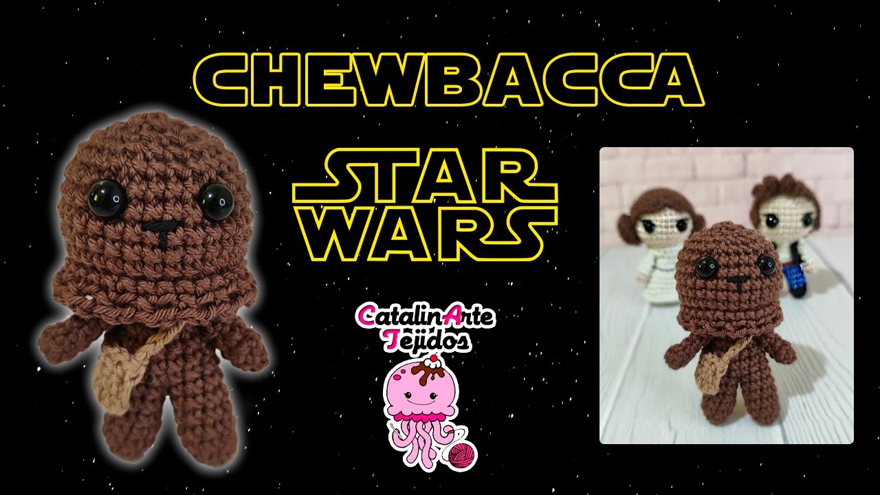Chewbacca mini amigurumi | CatalinArte Tejidos