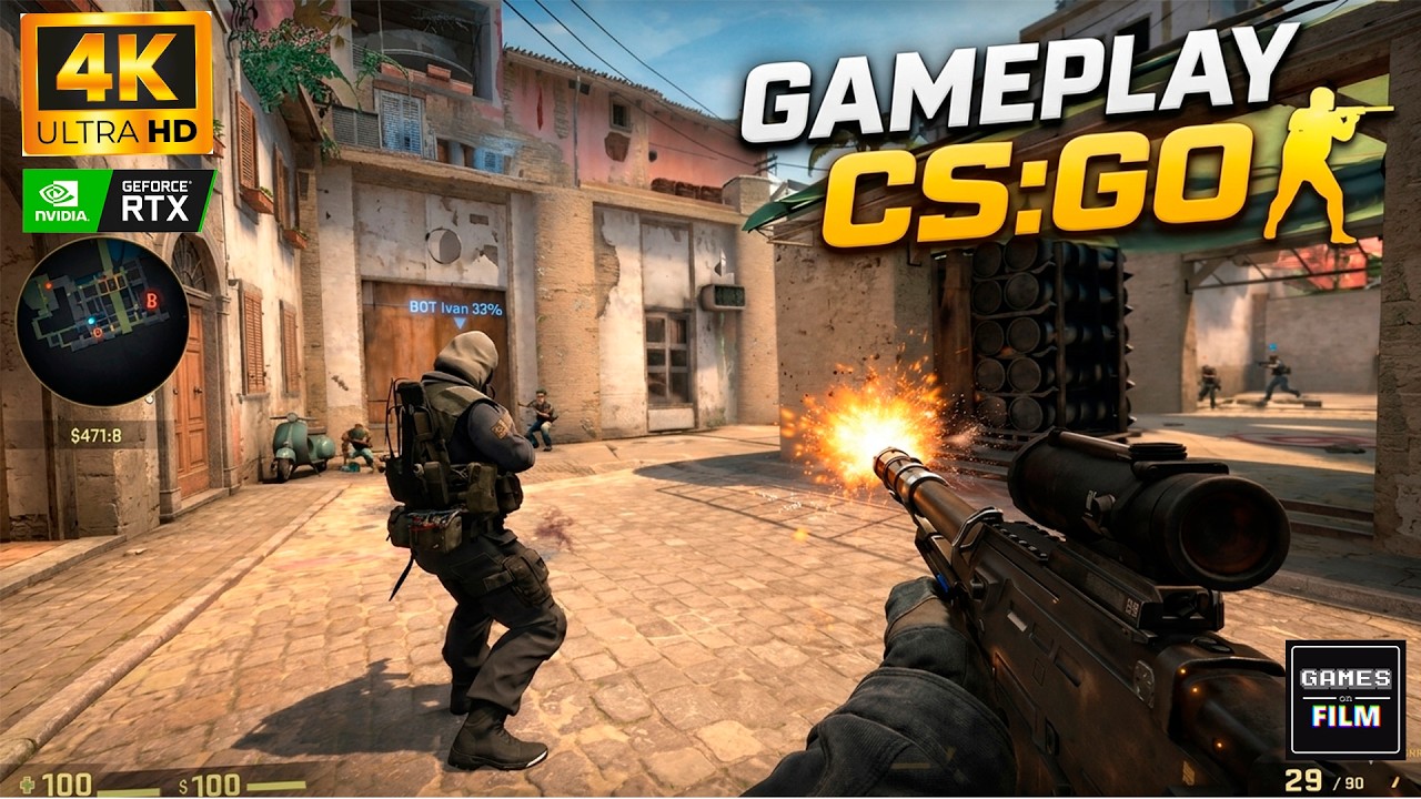 CS:GO Global Offensive Gameplay - 4K ULTRA REALISTIC HD #gameplay #counterstrike #csgo #cs2 #stream