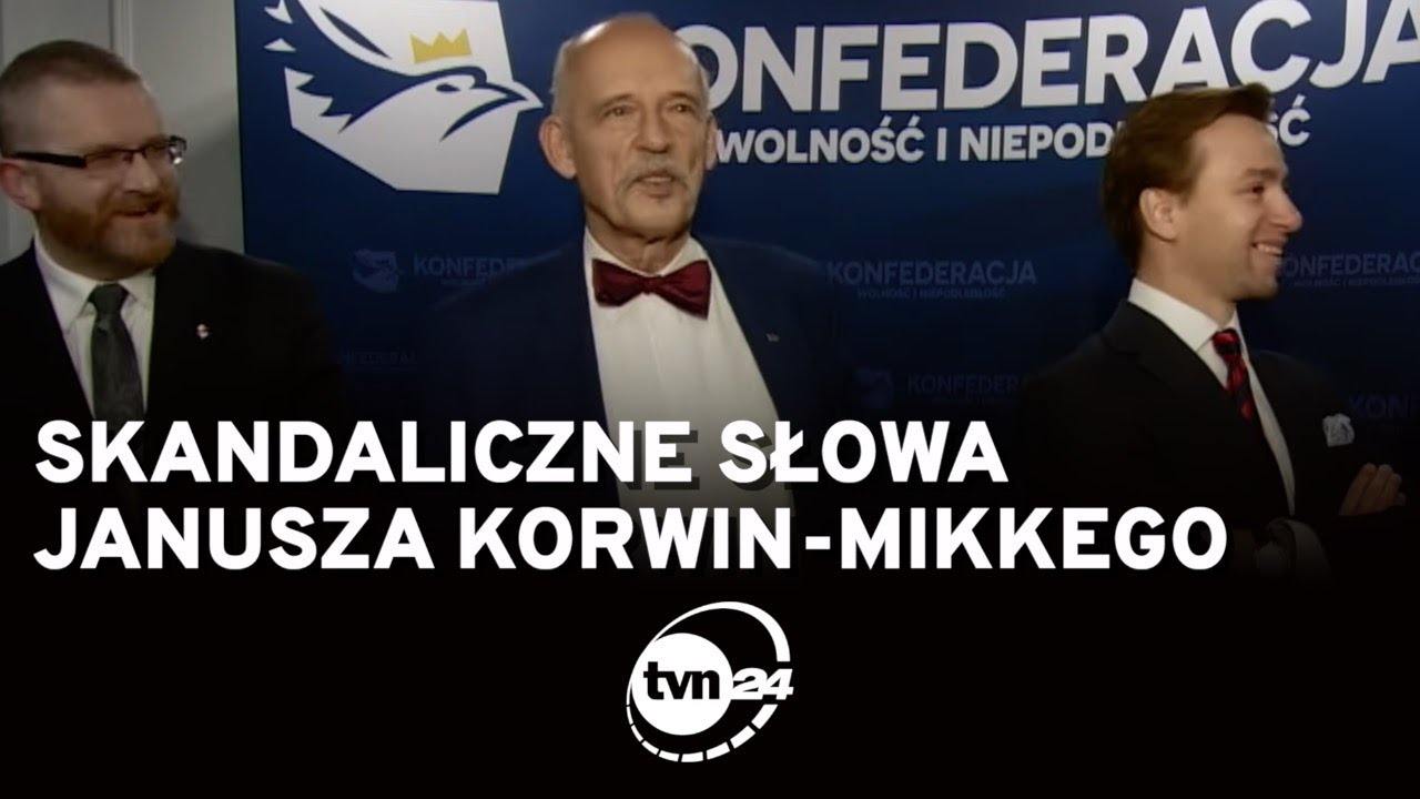 Skandaliczne słowa Janusza Korwin-Mikkego w cieniu afery pedofilskiej [