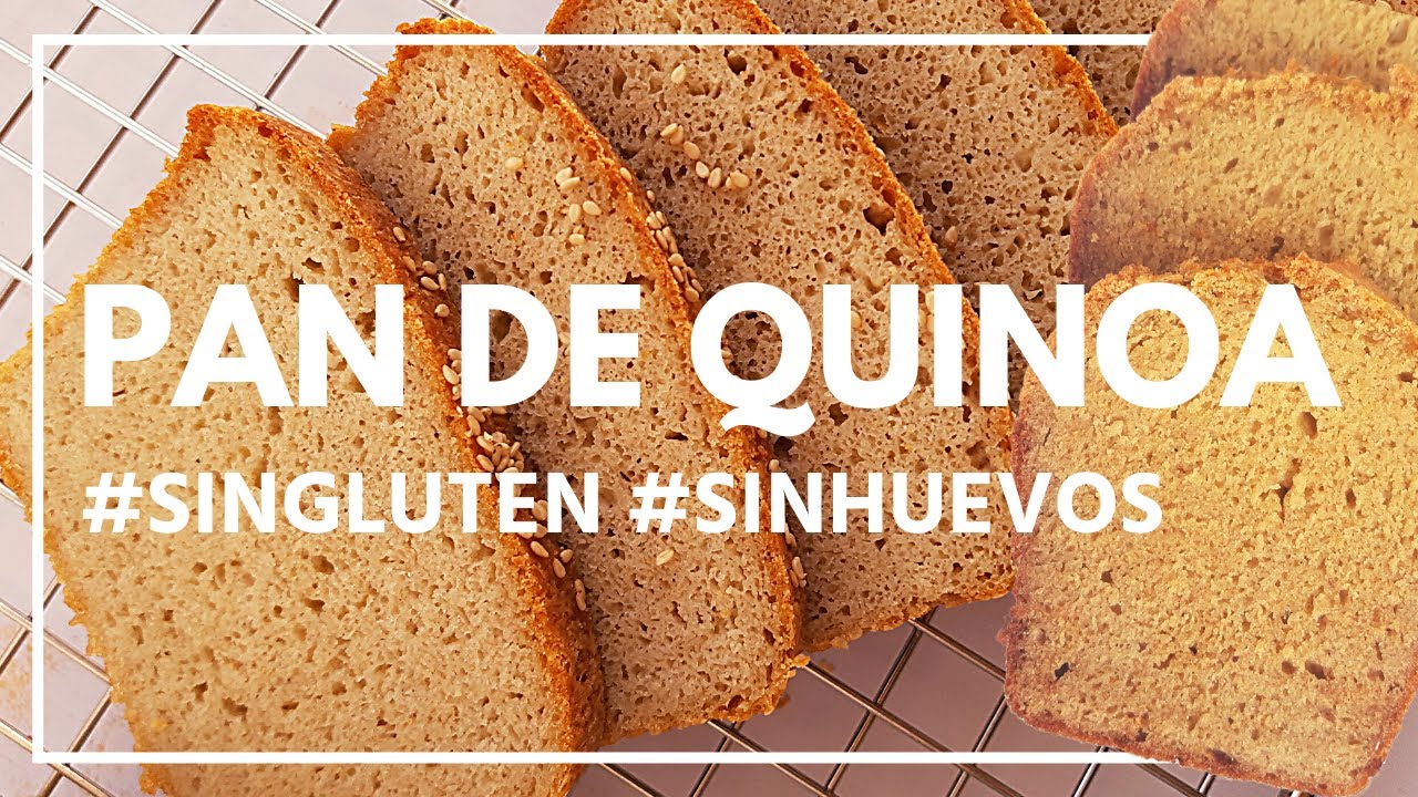Pan de quinoa sin gluten y sin huevos