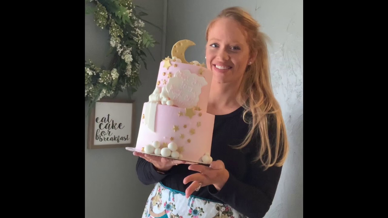 Super sweet baby shower cake! Step By Step