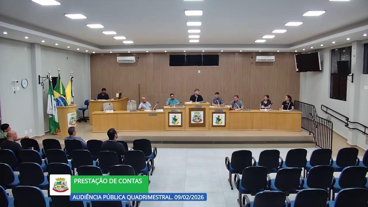 Audiência Pública Quadrimestral - Pretação de Contas. 09/02/2026.