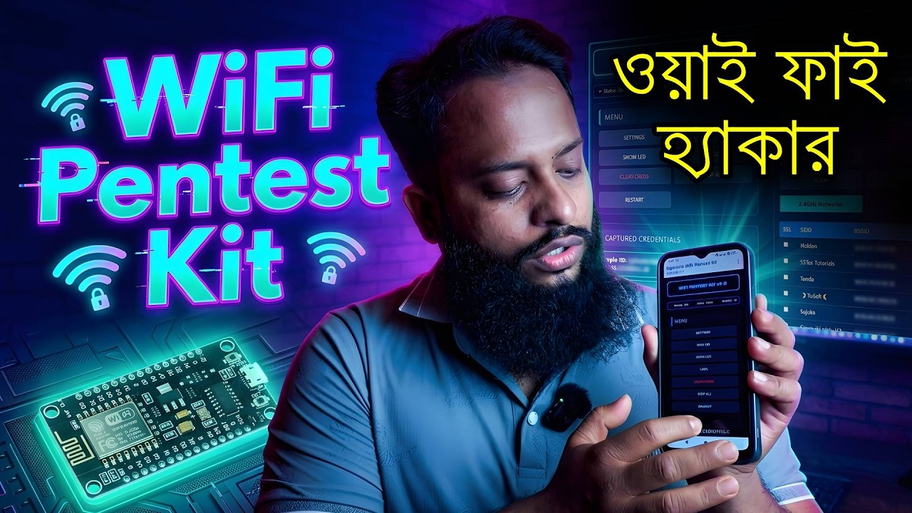 WiFi Pentest Kit - Easy WiFi Security Assesment Suite ( BW16 RTL8720DN)