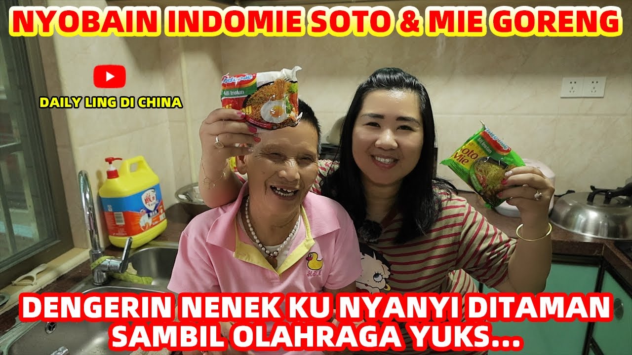 PERDANA NENEK KU COBAIN MKN INDOMIE SAMPAI KETAGIHAN | RAHASIA NENEK KU KNP DIA BEGITU SEHAT & KUAT