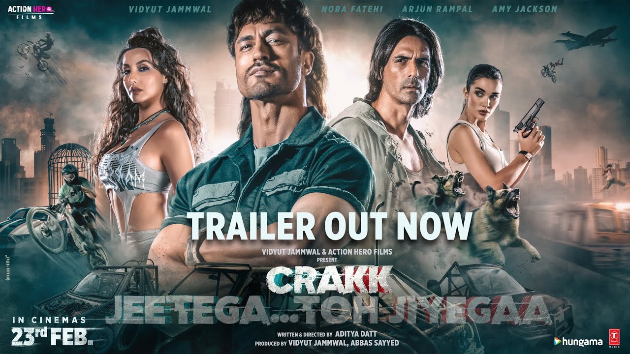 Crakk - Jeetegaa Toh Jiyegaa | Official Trailer | Vidyut Jammwal Arjun R Nora F | Aditya D |  Amy J