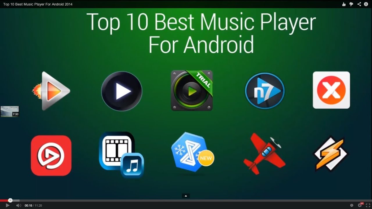 Top 10 Best Music Player For Android 2014