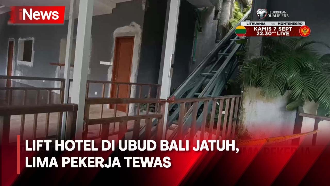 Lift Hotel di Ubud Bali Jatuh, Lima Pekerja Tewas
