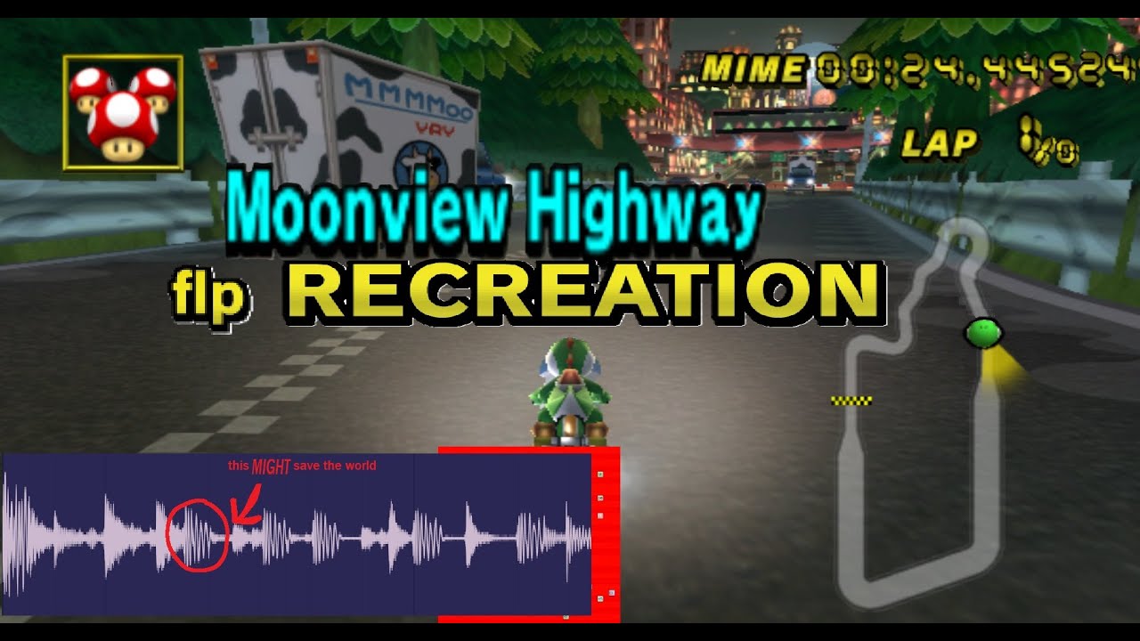 Mario Kart Wii - Moonview Highway (flp RECREATION.)
