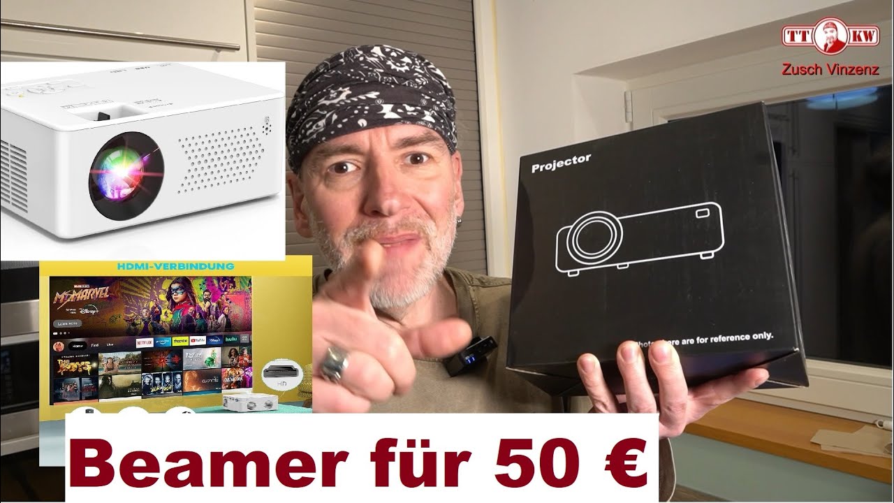 Kino Erlebnis im Taschenformat! Mini Bluetooth Beamer! Tragbarer Full HD Outdoor Filmprojektor 2024