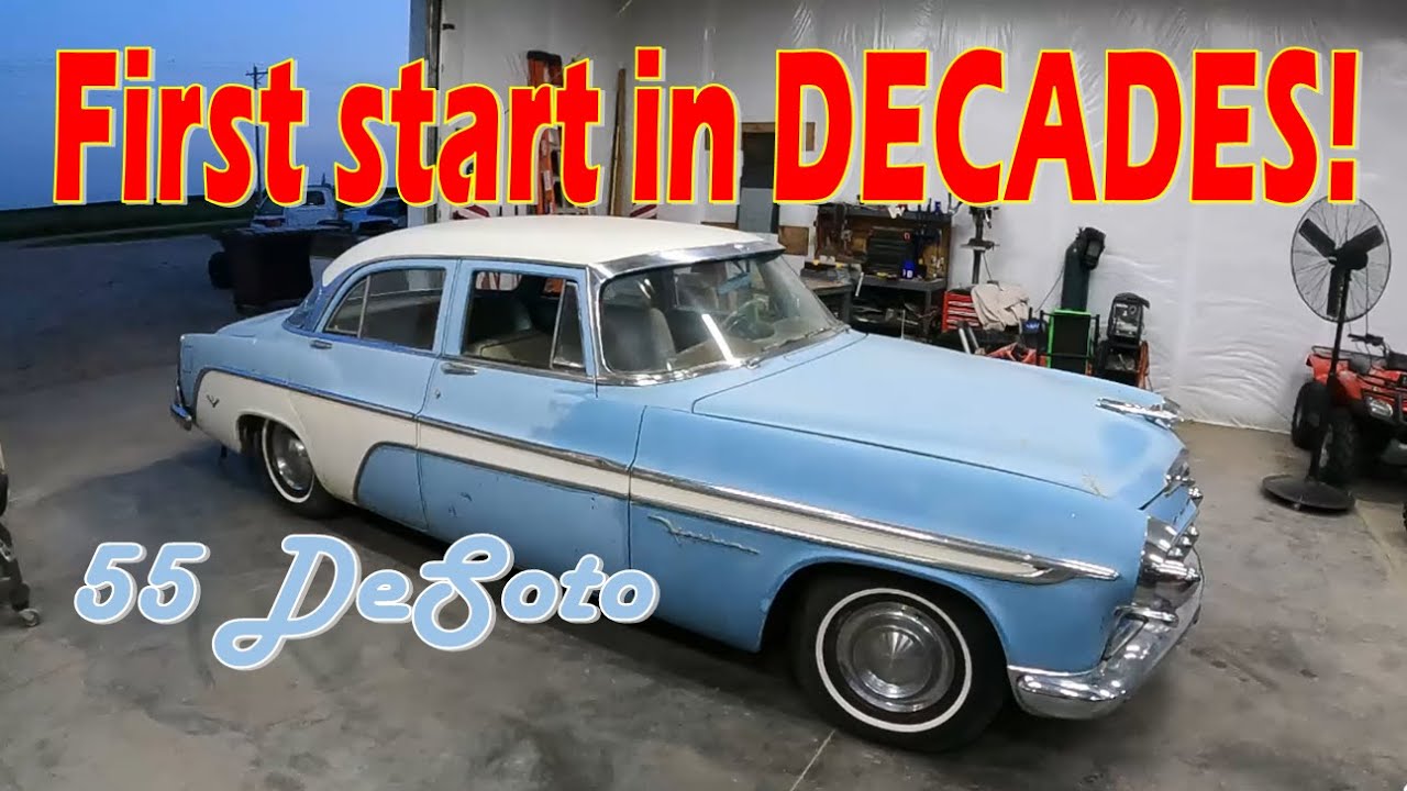 1955 DeSoto Firedome- First Start in DECADES!