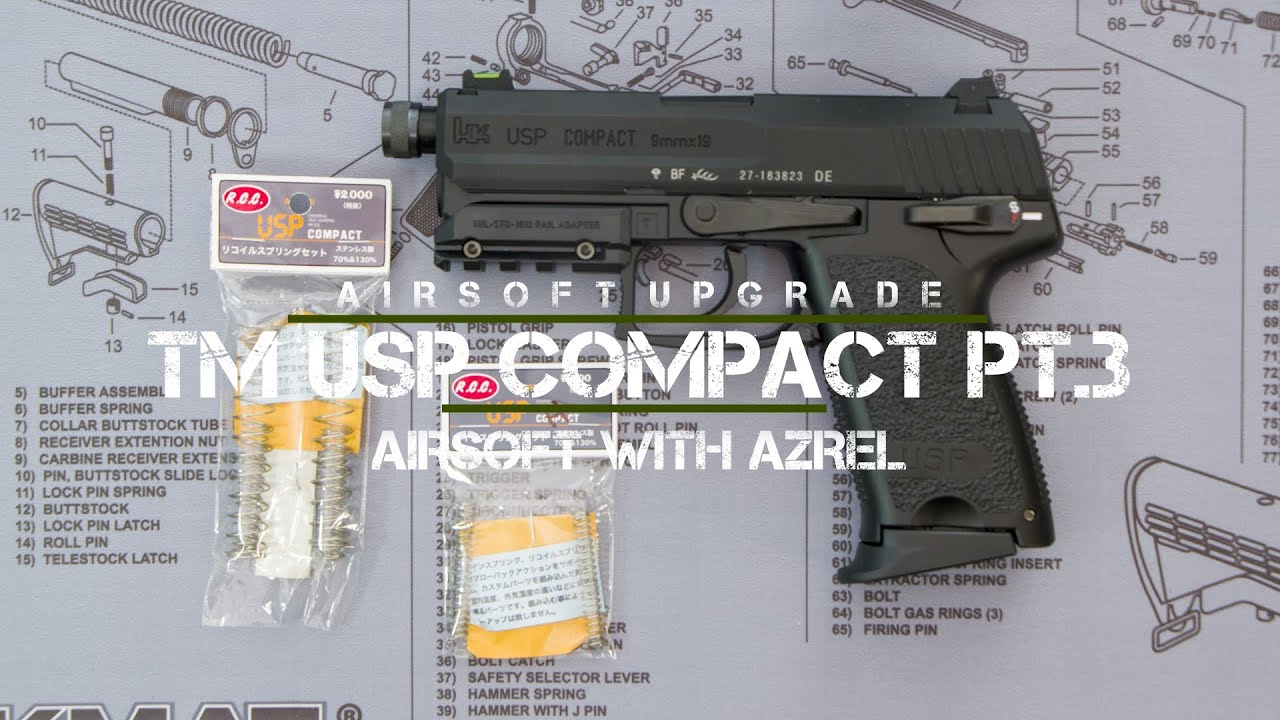 Tokyo Marui USP Compact Springs Upgrade - Airsoft with Azrel