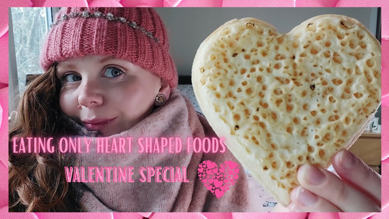 I ONLY ATE HEART ❤ SHAPED FOOD 24HR CHALLENGE//SPEND VALENTINE'S DAY WITH ME