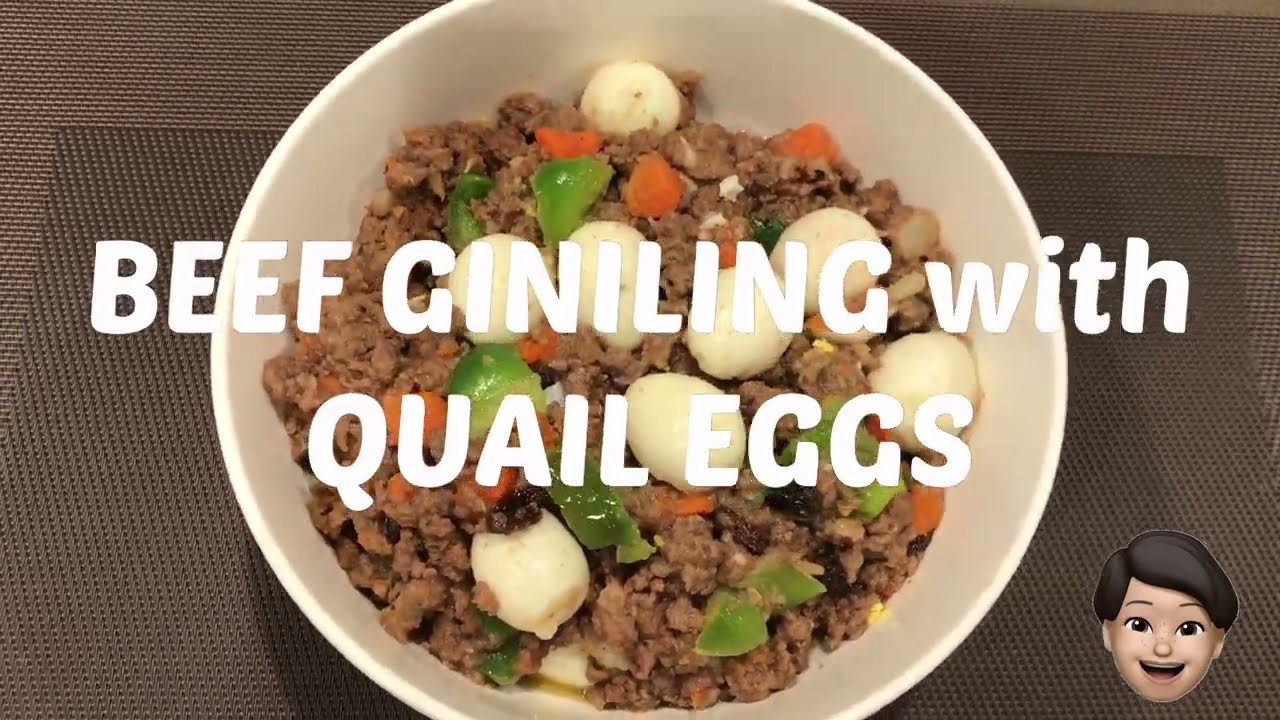 Beef Giniling with Quail Eggs/Ground Beef with Quail Eggs
