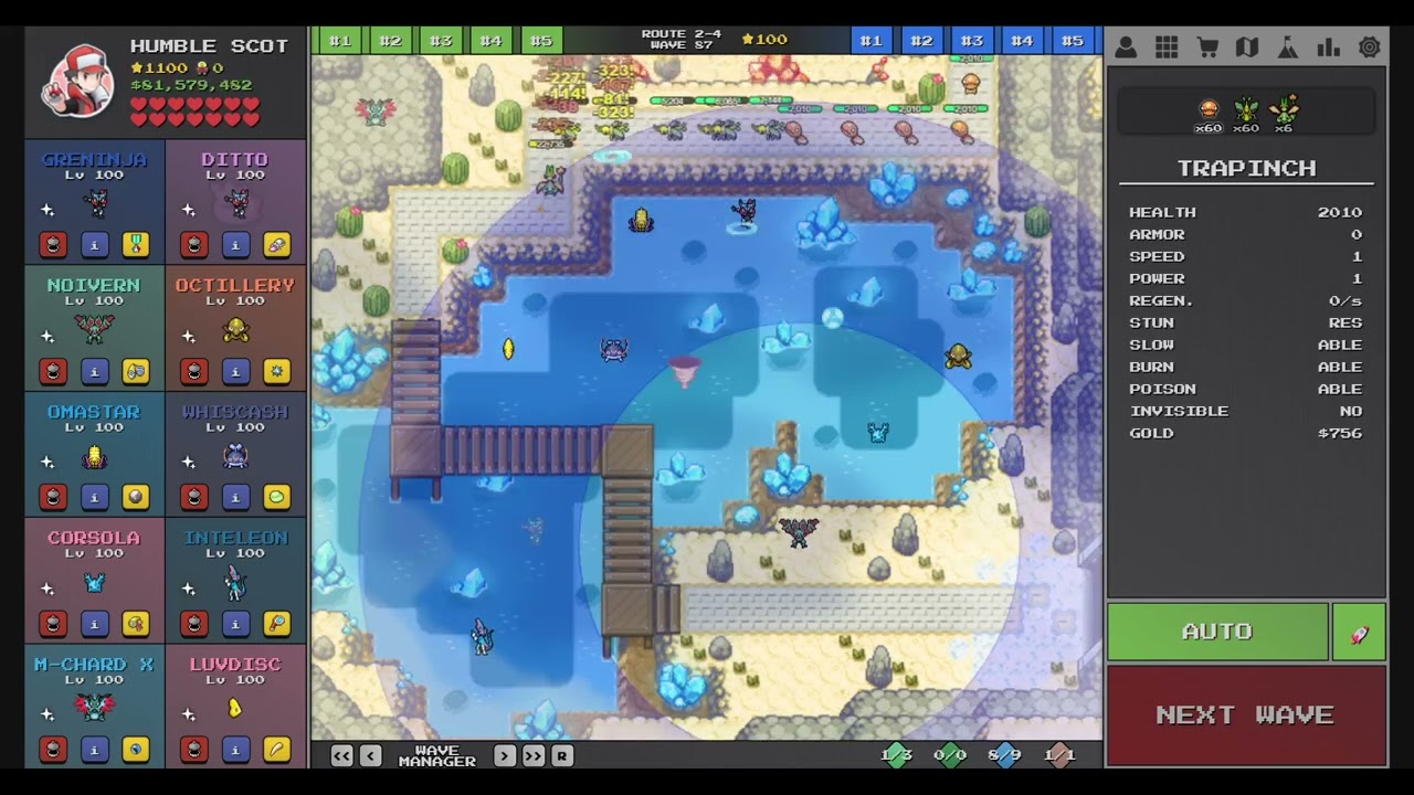 Pokemon Pokepath TD Patch 1.4 How To Beat Route 2-4 + Boss