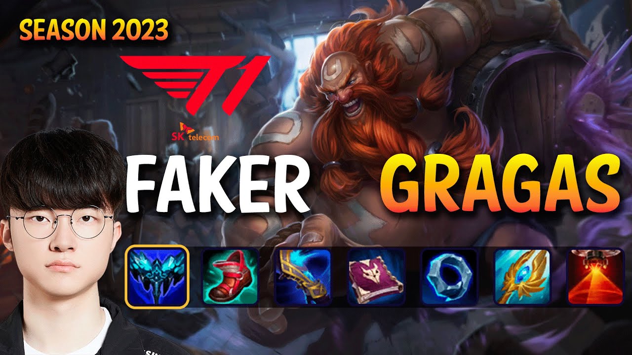 T1 Faker GRAGAS vs IRELIA Mid - KR Ranked