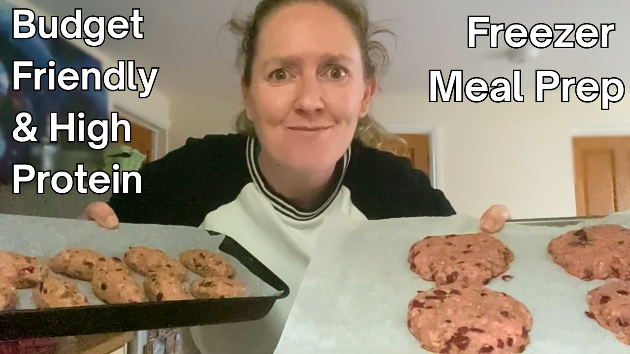 Quick & Easy Budget Friendly High Protein Freezer Meal Prep | Chicken Wraps And Beef & Bean Burgers