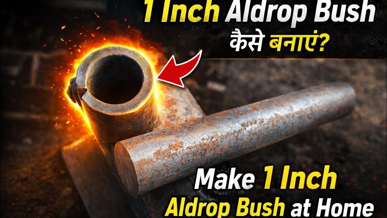 How to Make 1 Inch Aldrop Bush by Hand | Handmade Without Lathe Machine