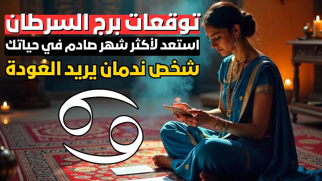 توقعات برج السرطان🦀المال المؤجل سيأتي ومعه صدمة 😱 وشخص ندمان يريد العودة 💔 اعتذار قريب ومفاجأة ليك 🎉