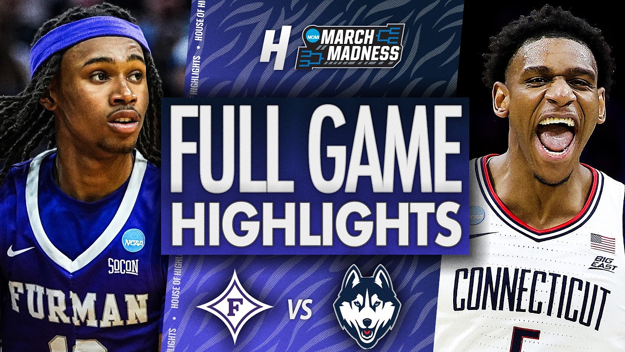 Фурман против Коннектикута - ПОЛНЫЙ ОБЗОР МАТЧА 🔥 Первый раунд | NCAA March Madness 2026