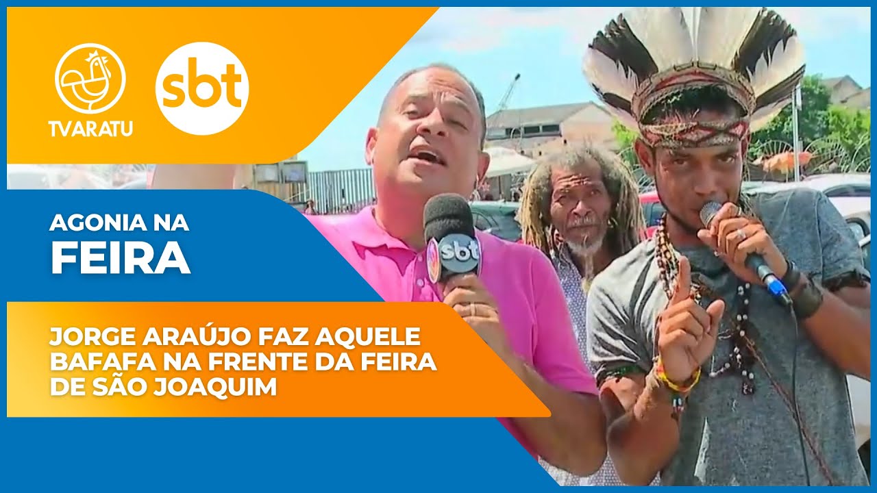 Agonia na Feira: Jorge Araújo faz aquele bafafá na frente da feira de São Joaquim, em Salvador