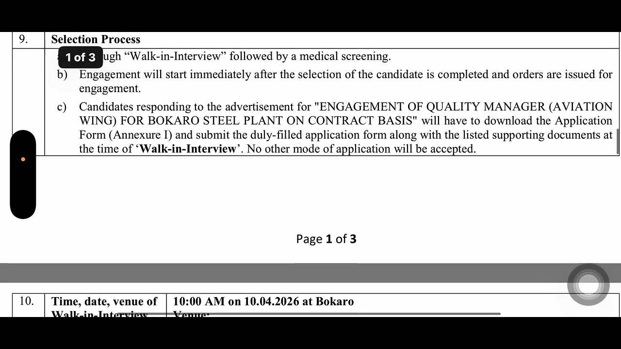 SAIL Recruitment 2026 || Bokaro Steel Plant Vacancy 2026 | Eligibility + Salary || Jharkhand