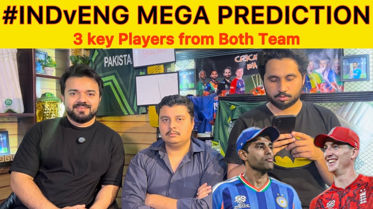 INDIA vs ENGLAND  Mega Prediction of T20 Worldcup Semifinal | 3 key players from Both Teams