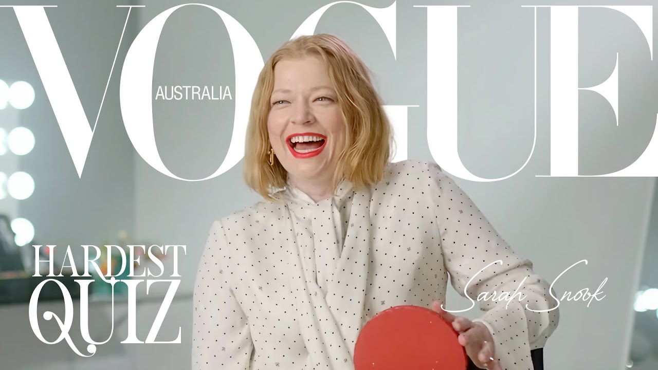 Succession’s Sarah Snook takes Vogue’s Hardest Quiz | Vogue Australia