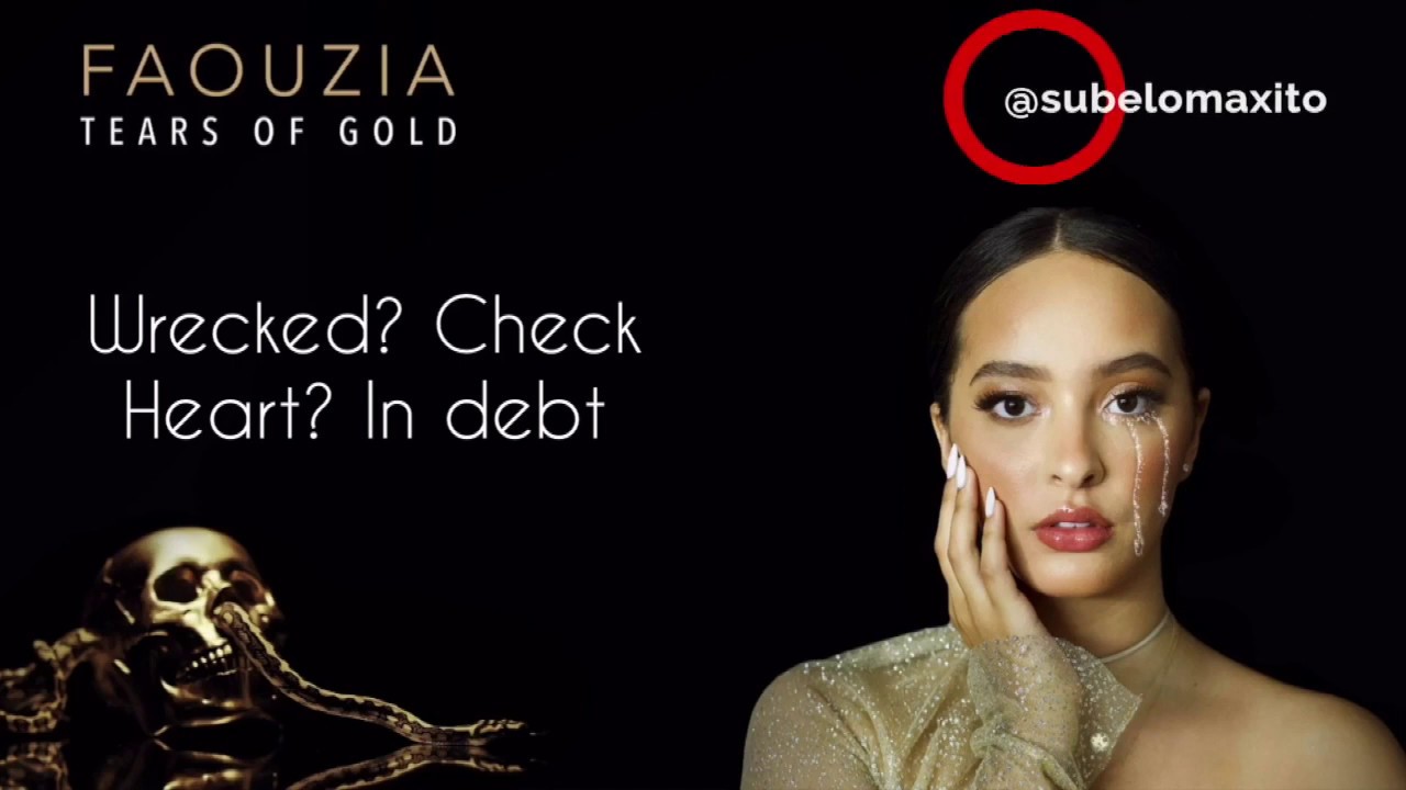 Faouzia - Tears of gold (Stripped Karaoke piano version) Original Key