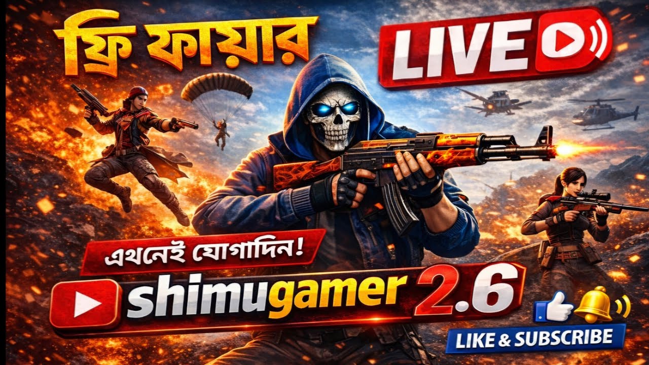 ShimunGaming2.6 is live!Here you will see many interesting videos of this free fire game.