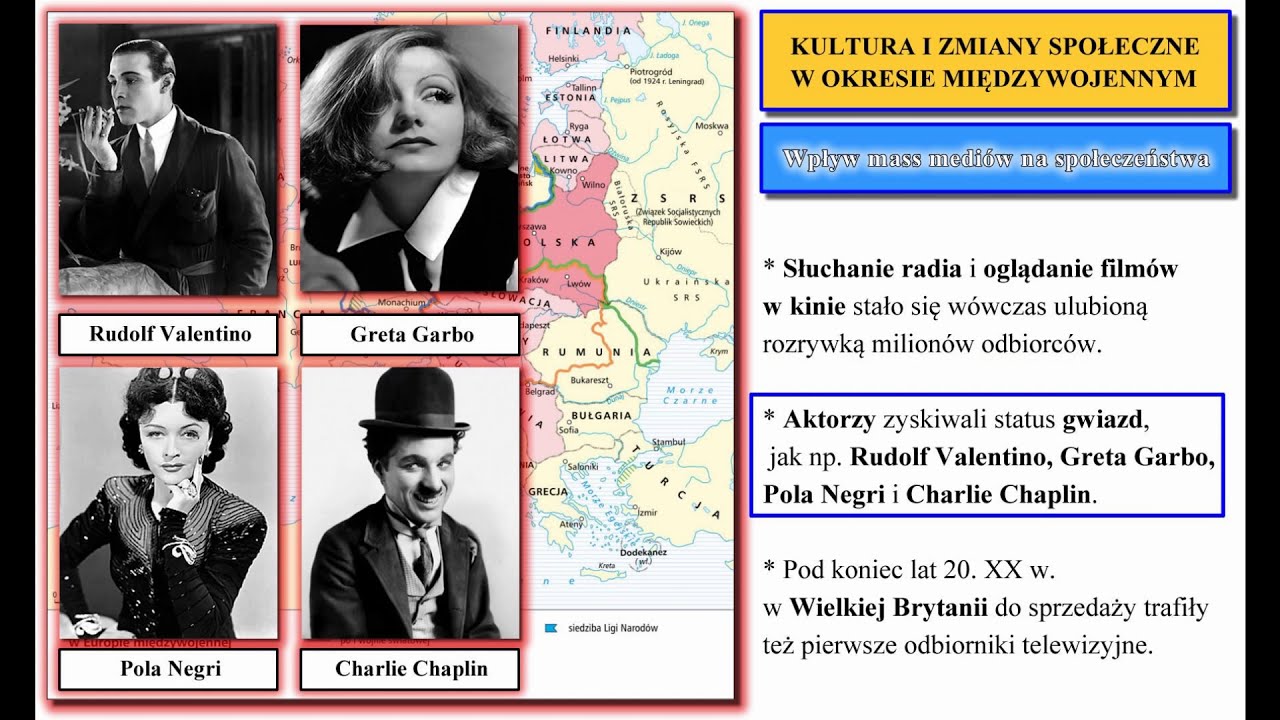 KULTURA I ZMIANY SPOŁECZNE W OKRESIE MIĘDZYWOJENNYM