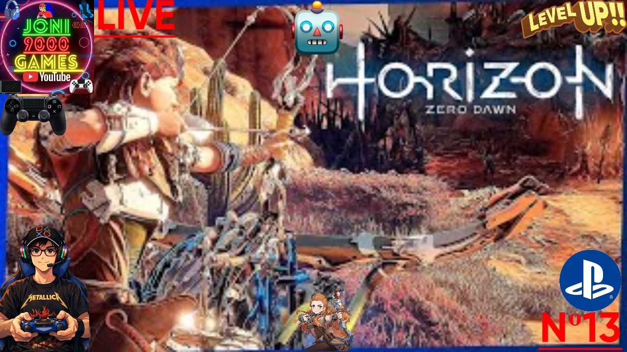 🏹Horizon Zero Dawn no JONI 9000 GAMES - Parte 13 - A Ruiva Que Os Robôs Respeitam Ou Tentam Matar!🤖