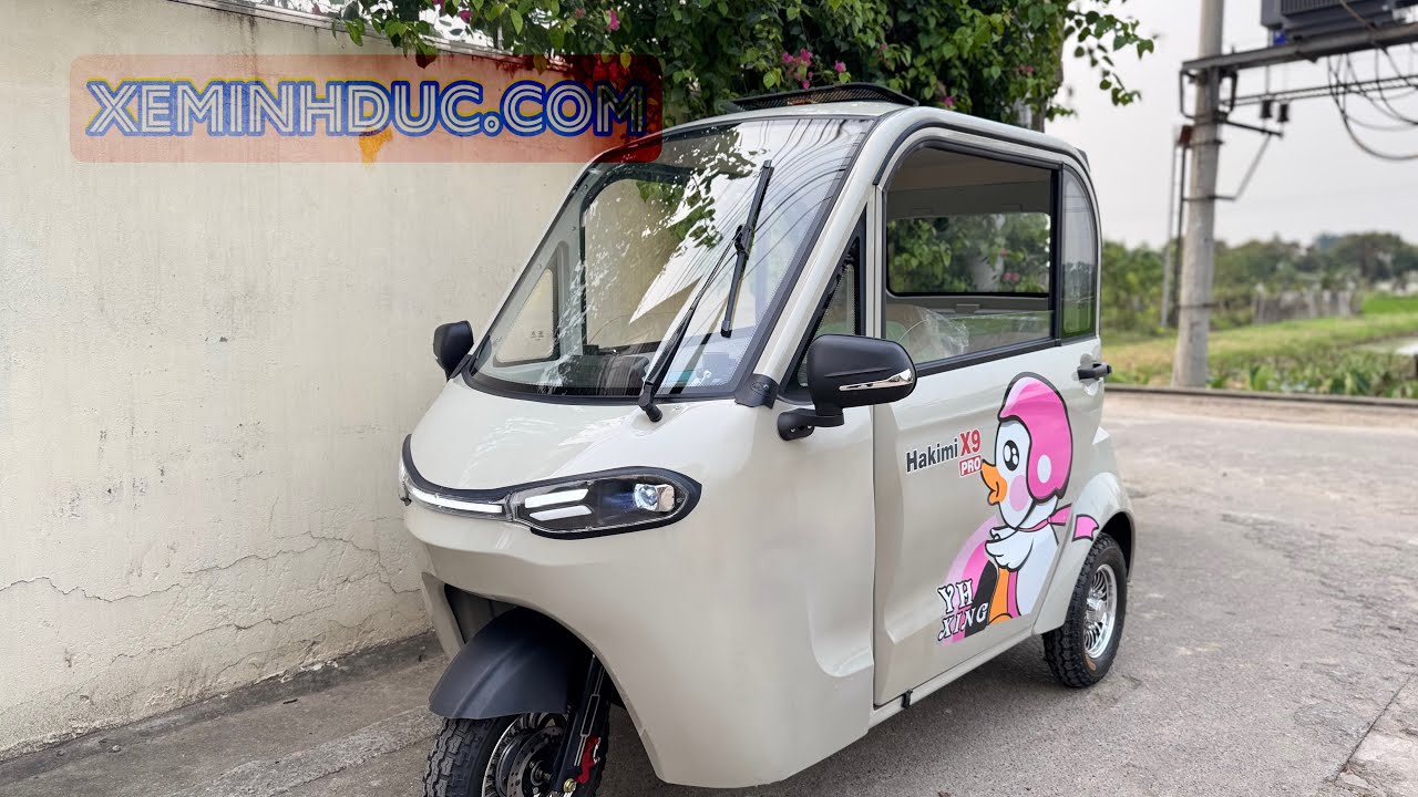 Rivew xe 3 bánh Hakmi X9 PRO thế hệ cabin mới nhất 2025