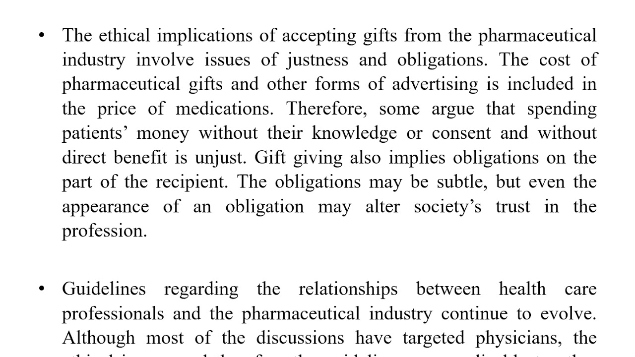 Medical Ethics Lecture 6 voice   Ethical Problems in the pharmacist's clinical practice continued