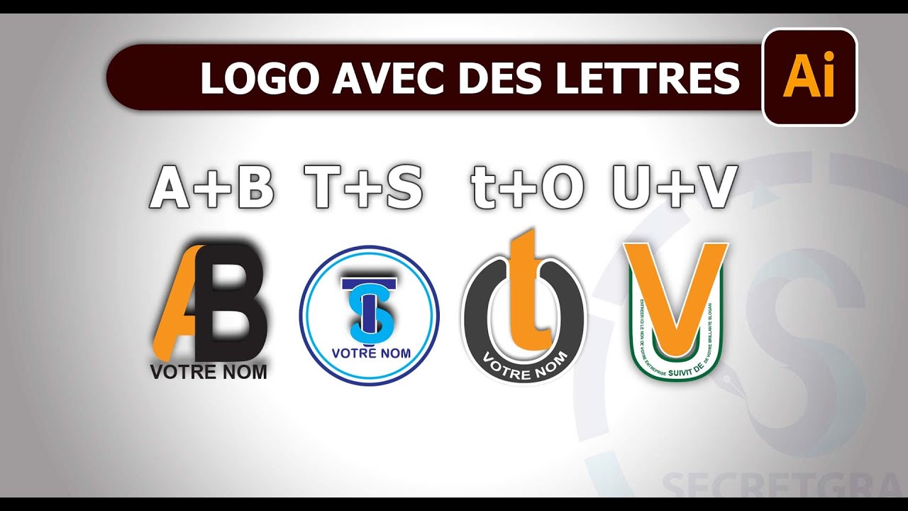 Tuto comment créer des logos avec des lettres dans Illustrator