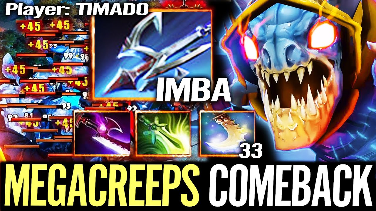 MegaCreeps Comeback Epic Gameplay Slark by Dota 2 Pro Timado