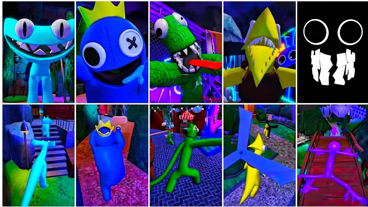 I Faced All Monsters in Rainbow Friends Chapter 2! Jumpscares & Roleplay