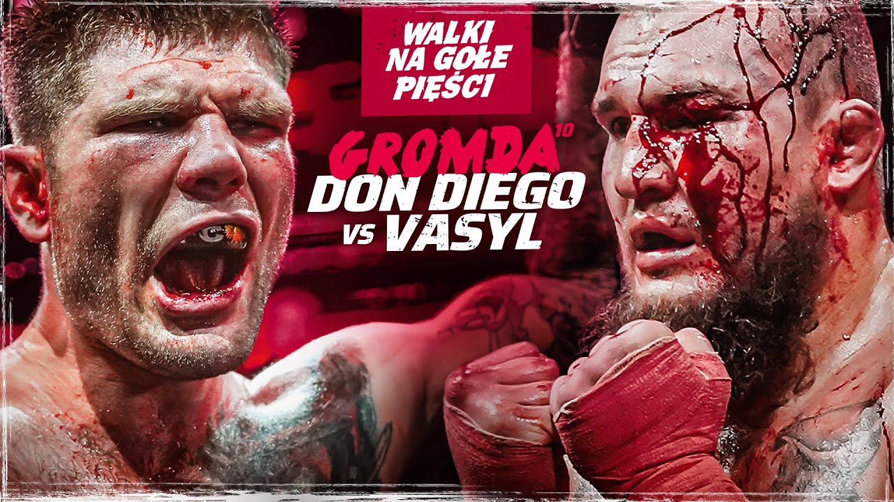 GROMDA 10: Mateusz DON DIEGO Kubiszyn vs VASYL. Najlepsza walka na gołe pięści. CAŁA WALKA