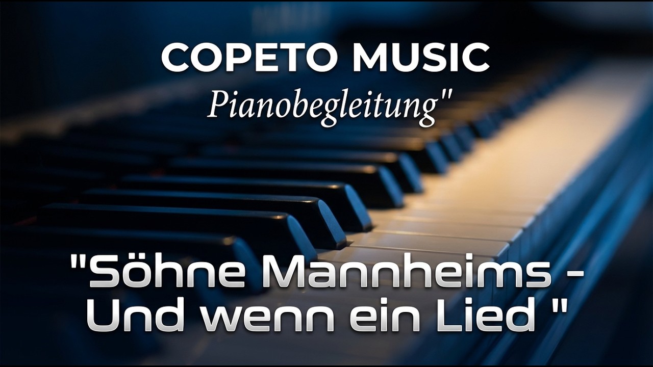 Söhne Mannheims - Und wenn ein Lied - Piano Melody Line